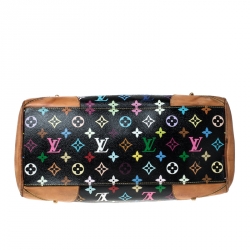 مملوكة مسبقًا حقيبة لوي في تون كلاوديا كانفاس مونوغرامي متعددة الألوان سوداء