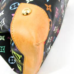Pre Owned Louis Vuitton Black Multicolor Monogram Canvas Ursula Bag