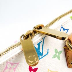 Pre Owned Louis Vuitton Blanc Multicolor Monogram Alma PM Bag