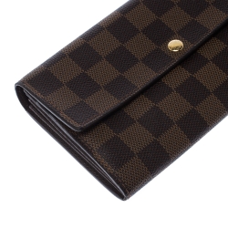 Louis Vuitton Monogram Canvas Sarah Continental Wallet 