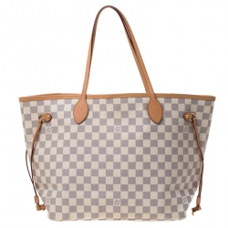 Louis Vuitton Damier Azur Canvas Neverfull MM Bag