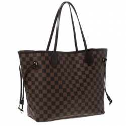 Pre Owned Louis Vuitton Damier Ebene Canvas Neverfull MM Bag
