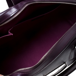 Pre Owned Louis Vuitton Purple Epi Leather Bowling Montaigne GM Bag