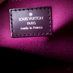 Pre Owned Louis Vuitton Purple Epi Leather Bowling Montaigne GM Bag