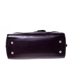 Pre Owned Louis Vuitton Purple Epi Leather Bowling Montaigne GM Bag