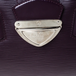 Pre Owned Louis Vuitton Purple Epi Leather Bowling Montaigne GM Bag
