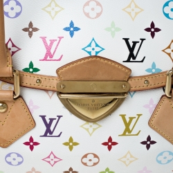 مملوكة مسبقًا Louis Vuitton White Monogram Multicolore Canvas Beverly GM Bag