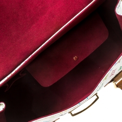 مملوكة مسبقًا Louis Vuitton White Monogram Multicolore Canvas Beverly GM Bag