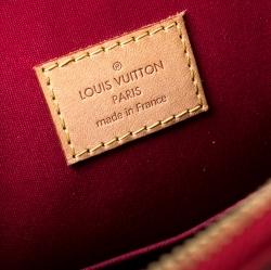 Pre Owned حقيبة لوي فيتون ألما فيرنيه مونوغرامي دامور حمراء تفاحية GM