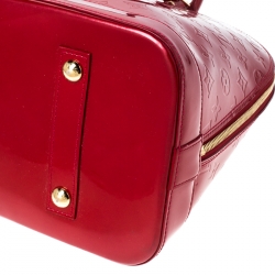 Pre Owned حقيبة لوي فيتون ألما فيرنيه مونوغرامي دامور حمراء تفاحية GM