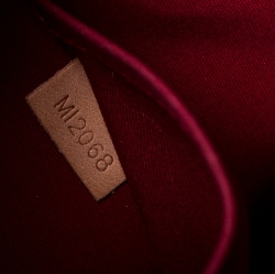 Pre Owned حقيبة لوي فيتون ألما فيرنيه مونوغرامي دامور حمراء تفاحية GM