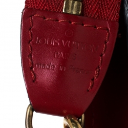 Pre Owned Louis Vuitton Red Epi Leather Pochette Accessoires