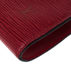 Pre Owned Louis Vuitton Red Epi Leather Pochette Accessoires