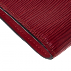 Pre Owned Louis Vuitton Red Epi Leather Pochette Accessoires