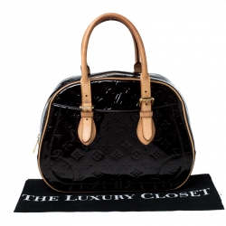 Pre Owned Louis Vuitton Amarante Monogram Vernis Summit Drive Bag