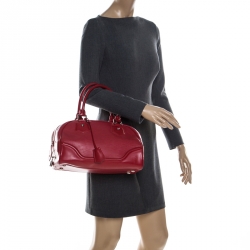 Pre Owned Louis Vuitton Rouge Epi Leather Montaigne PM Bag