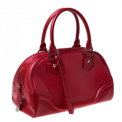 Pre Owned Louis Vuitton Rouge Epi Leather Montaigne PM Bag