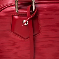 Pre Owned Louis Vuitton Rouge Epi Leather Montaigne PM Bag