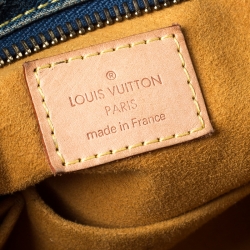 Pre Owned حقيبة لوي فيتون نوي كابي دنيم مونوغرامي زرقاء GM