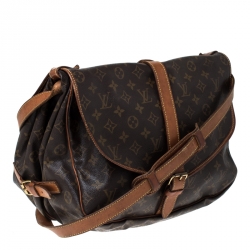 Pre Owned Louis Vuitton Monogram Canvas Saumur 35 Messenger Bag