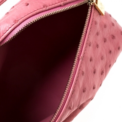 Loro Piana Pink Ostrich L19 Pouch – The Closet