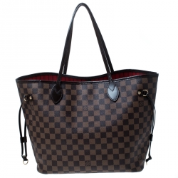 Louis Vuitton Damier Ebene Canvas Neverfull MM Bag