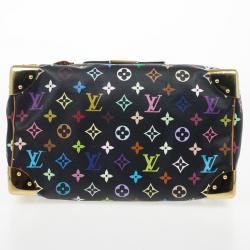Pre Owned Louis Vuitton Black Multicolor Speedy 30