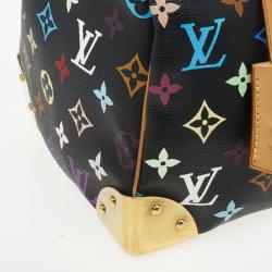 Pre Owned Louis Vuitton Black Multicolor Speedy 30