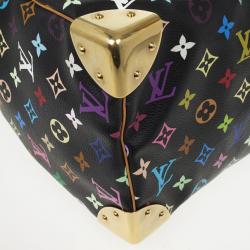 Pre Owned Louis Vuitton Black Multicolor Speedy 30