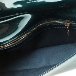 Pre Owned Louis Vuitton Vert Bronze Vernis Sobe Clutch