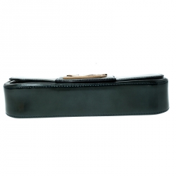 Pre Owned Louis Vuitton Vert Bronze Vernis Sobe Clutch