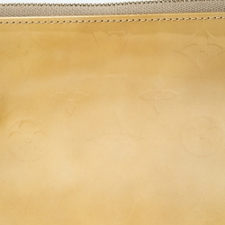 Pre Owned Louis Vuitton Mango/Dark Yellow Monogram Vernis Lexington Pochette Bag