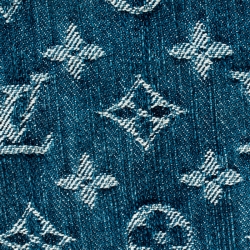 Louis Vuitton Blue Monogram Denim Small Zippy Wallet
