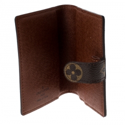 مملوكة مسبقًا محفظة لوي فيتون طية ثنائية مونوغرام بني