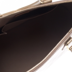 Pre Owned Louis Vuitton Noisette Monogram Vernis Alma GM Bag