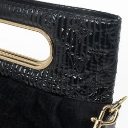 مملوكة مسبقًا Louis Vuitton Limited Edition Monogram Patent Motard After Dark Clutch