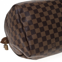 Pre Owned Louis Vuitton Damier Ebene Canvas Speedy 35 Bag