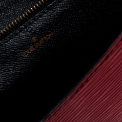 Pre Owned Louis Vuitton Red Epi Leather Flap Clutch