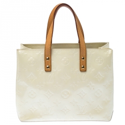 Pre Owned Louis Vuitton Perle Monogram Vernis Reade PM Bag