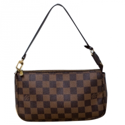 Louis Vuitton Mini Pochette Accessoires Damier Ebene Vivienne Paris Red  Lining in Coated Canvas/Leather with Gold-tone - US