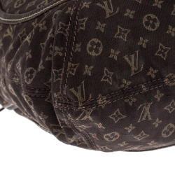Pre Owned Louis Vuitton Fusain Monogram Mini Lin Manon MM Bag