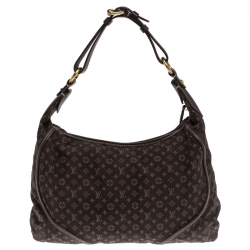 Pre Owned Louis Vuitton Fusain Monogram Mini Lin Manon MM Bag