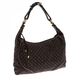 Pre Owned Louis Vuitton Fusain Monogram Mini Lin Manon MM Bag