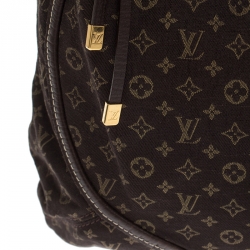 Pre Owned Louis Vuitton Fusain Monogram Mini Lin Manon MM Bag