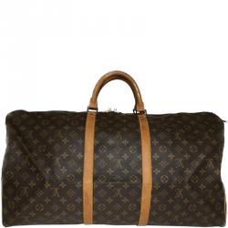 Pre Owned Louis Vuitton Monogram Canvas Keepall 50 Bag