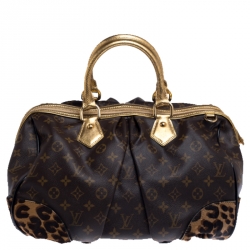 Louis Vuitton Galet Beige Monogram Velvet and Veau Cachemire Leather W PM  Bag