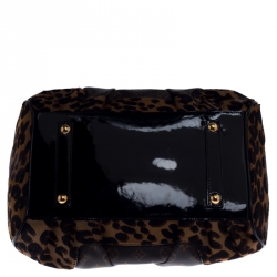 Pre Owned حقيبة لوي فيتون ستيفن سبروز إصدار محدود شعر عجل فهد وكانفاس مونوغرامي