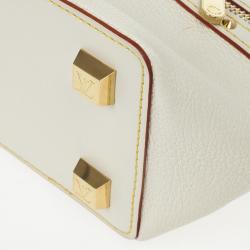 Pre Owned  Louis Vuitton White Suhali Leather L´impetueux Bag