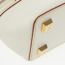 Pre Owned  Louis Vuitton White Suhali Leather L´impetueux Bag