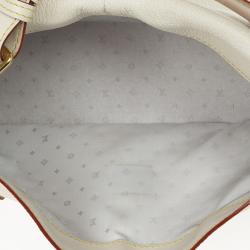 Pre Owned  Louis Vuitton White Suhali Leather L´impetueux Bag